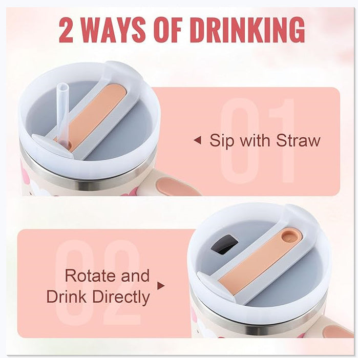 Handle Straw Coffee Cup