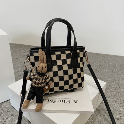 Fashion Houndstooth Shoulder Bags Portable Checkerboard Handbags All-match Messenger Bag Women Totes